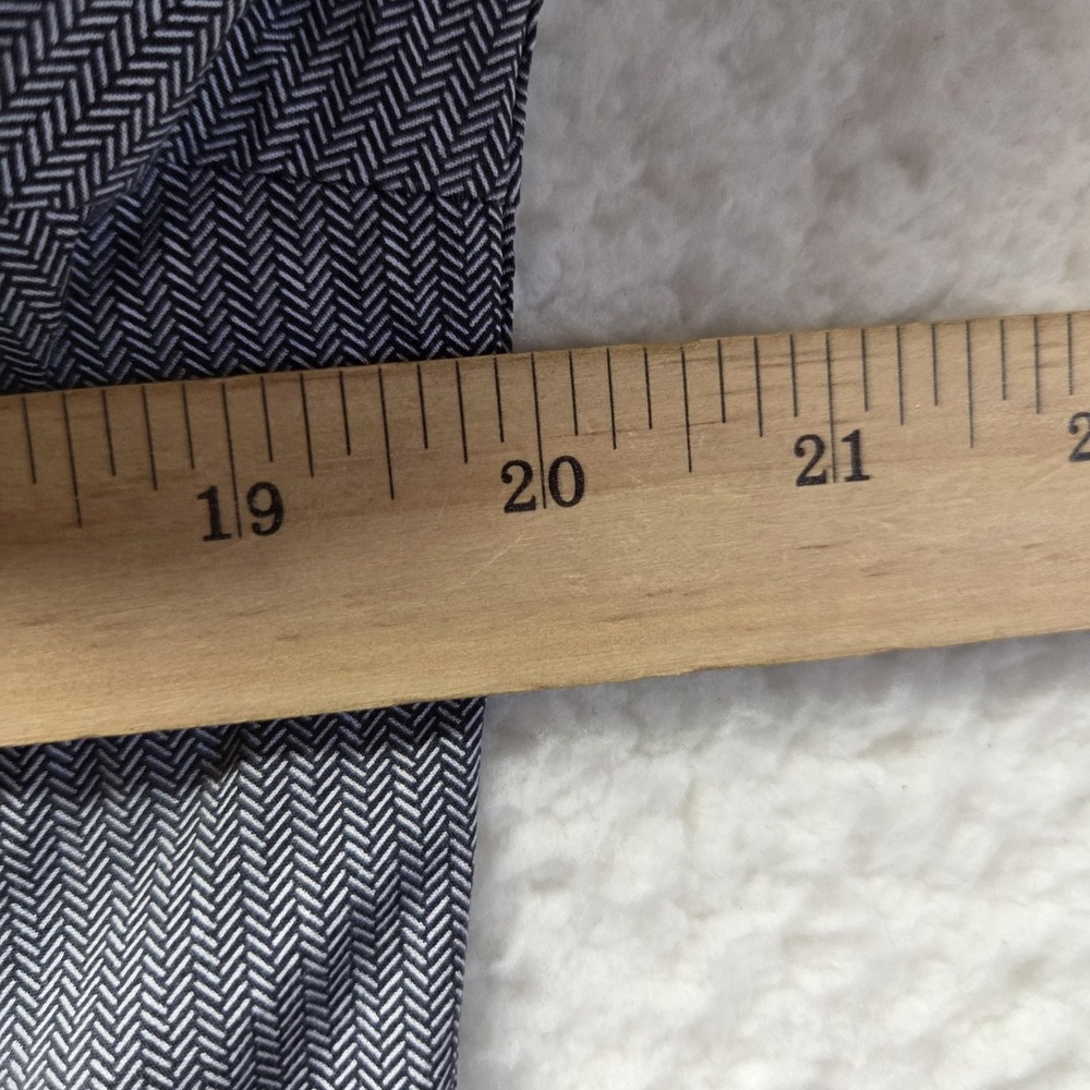 Calvin Klein Dress Shirt Mens M Gray Herringbone Slim Fit Long Sleeve Woven - Picture 7 of 9